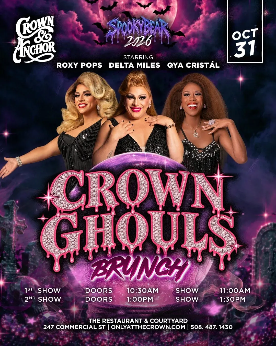 Promo image for Crown Ghouls Drag Brunch (1pm seating)