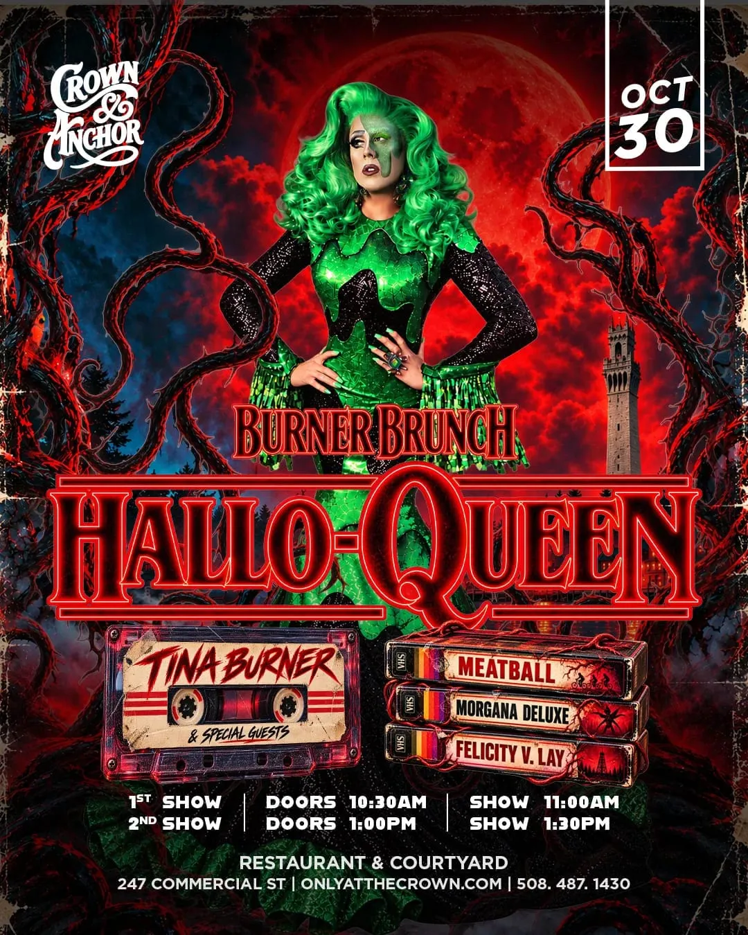 Promo image for HalloQueen Burner Brunch with Tina Burner (1pm seating)