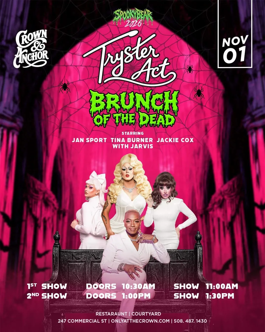 Promo image for Tryster Act: Brunch of the Dead (10:30am seating)